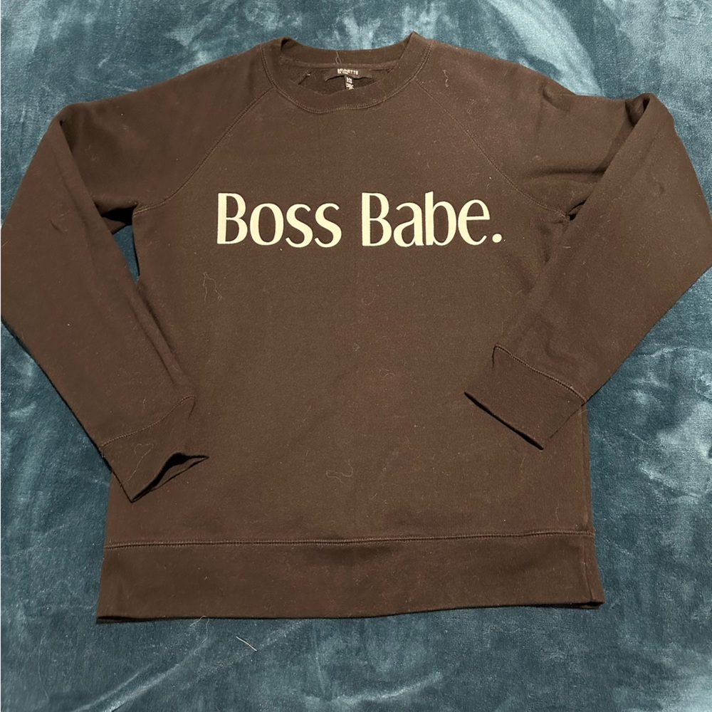 Brunette The Label Boss Babe Sweater